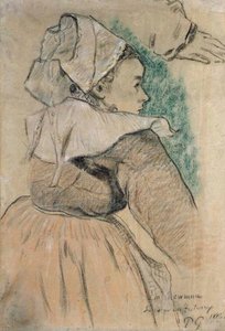 Breton Woman in Profile to the Right by Raffaello Sanzio Raphael